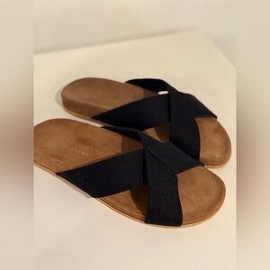 Jenni Kayne cotton and suede sandal